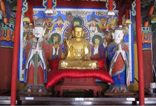 속초 신흥사 목조지장보살삼존상