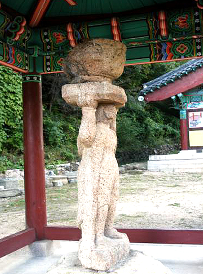 희견보살상 측면