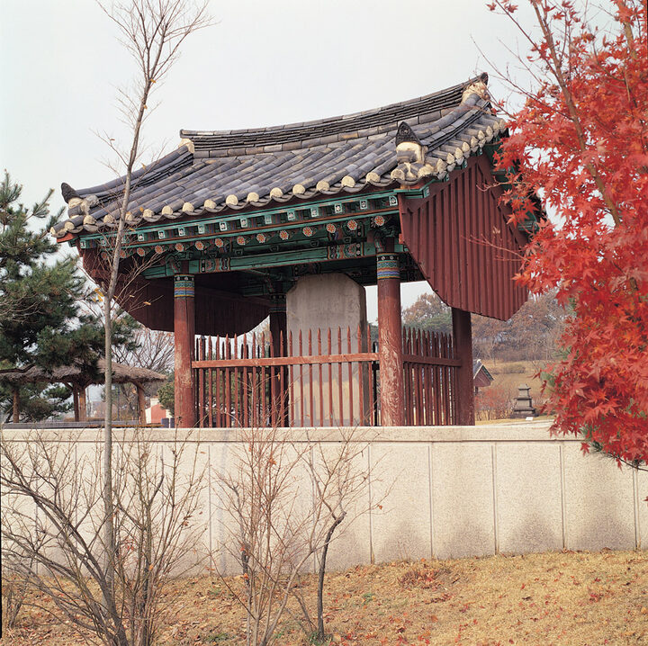 부여 보광사지 대보광선사비 전경
