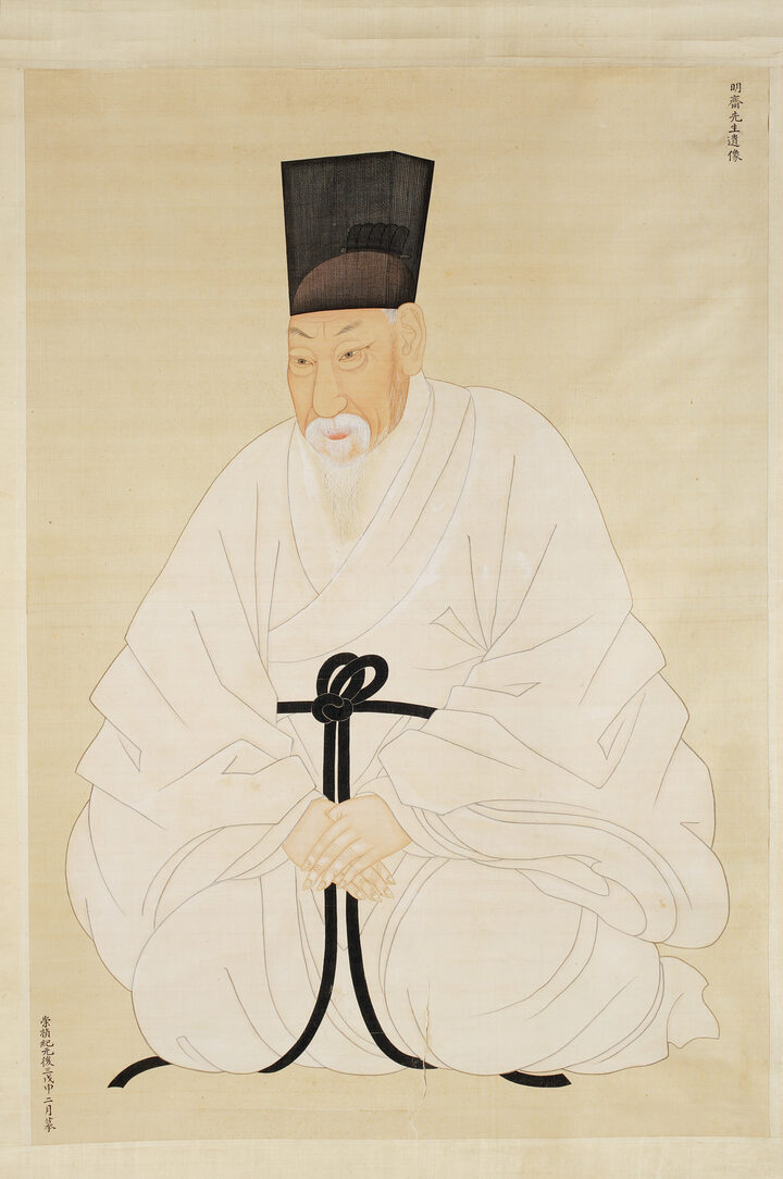 보물 윤증 초상 일괄(이명기필구법)