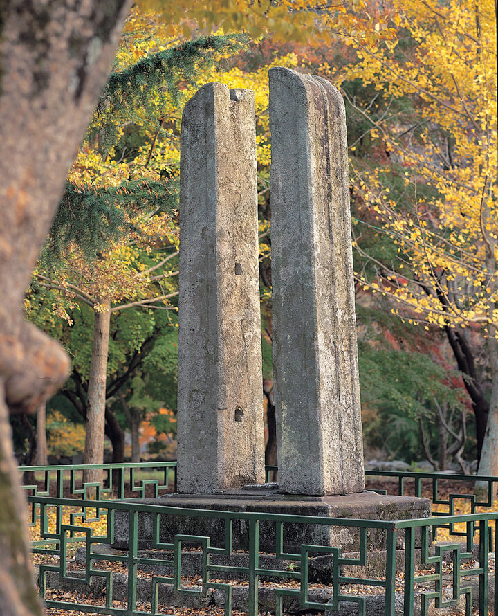 김제 금산사 당간지주