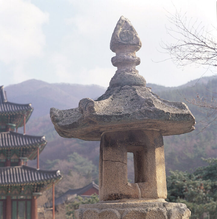 석등 화사석과 옥개석