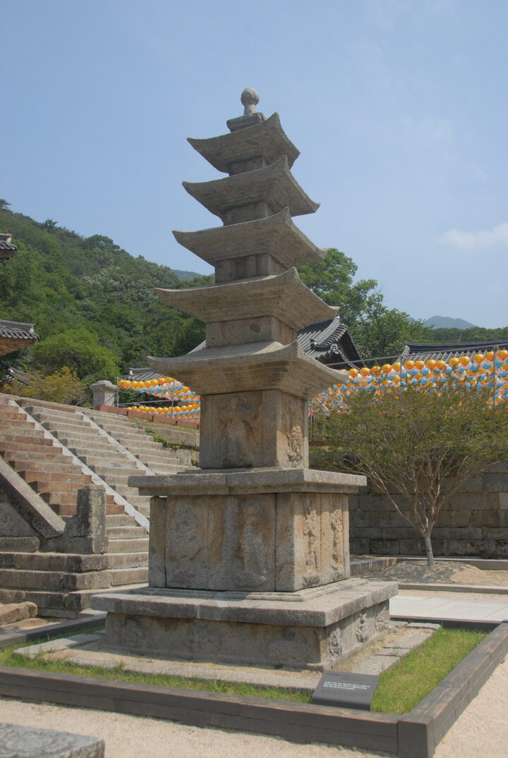 구례 화엄사 서 오층석탑 측면
