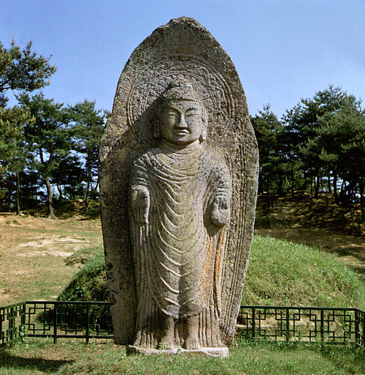 나주 철천리 석조여래입상