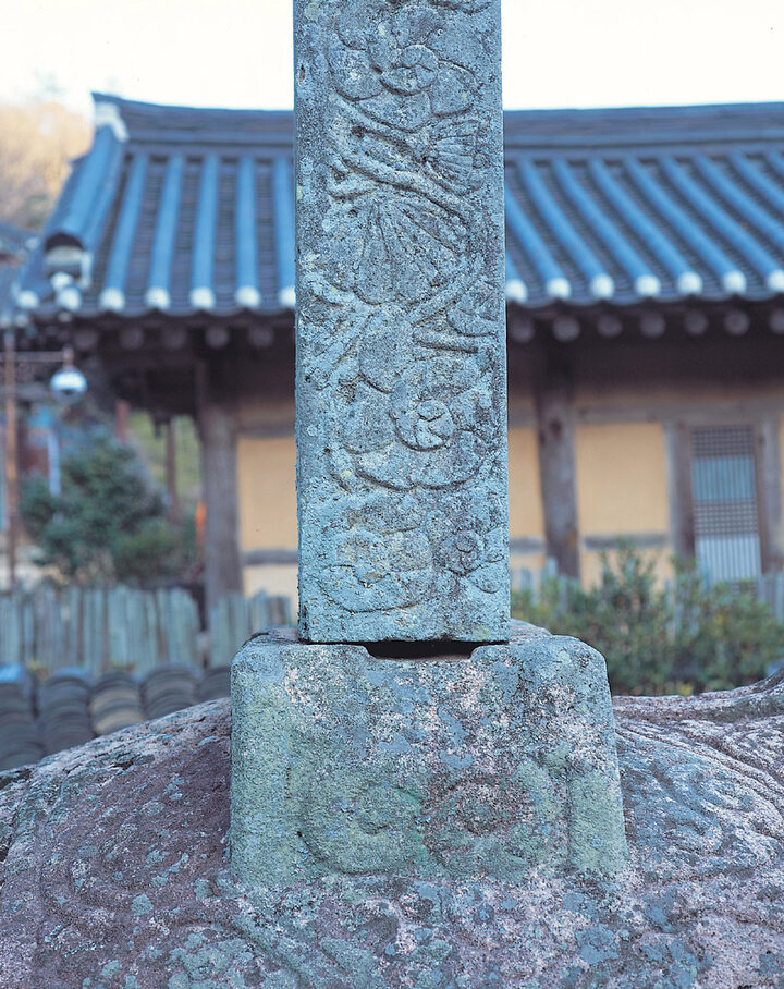 비신 측면의 초화문