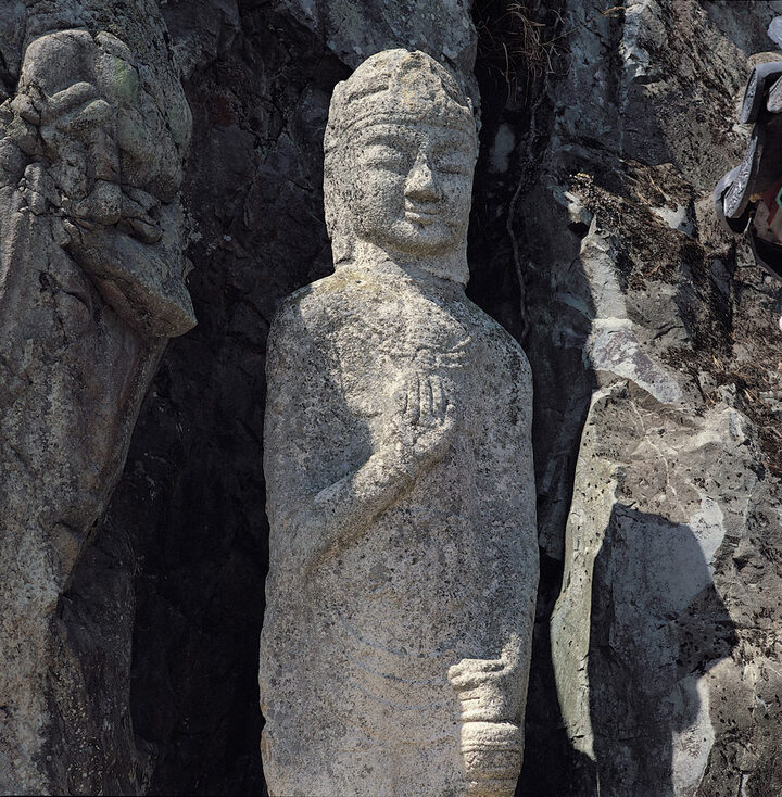 좌협시보살상 상반신