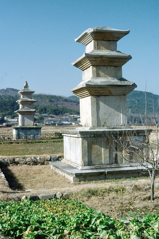 경주 천군동 동·서 삼층석탑