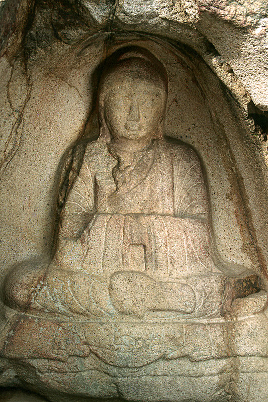 경주 남산 불곡 마애여래좌상