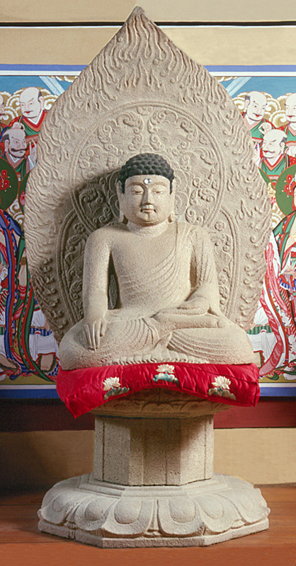 의성 고운사 석조여래좌상
