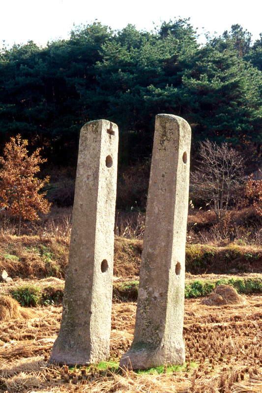 경주 남간사지 당간지주