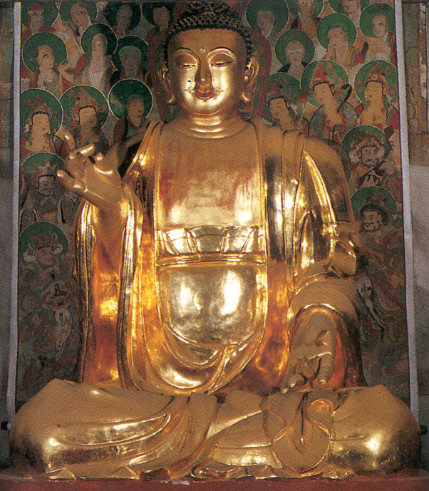 삼존불중노사나불(좌불)