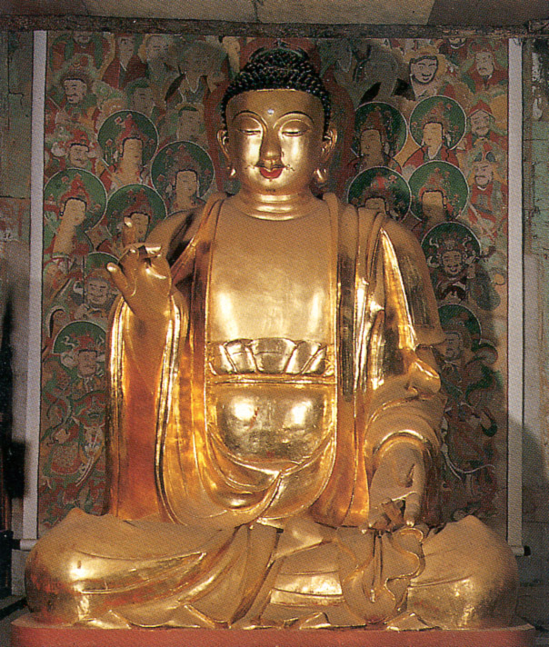 삼존불중석가불(우불)