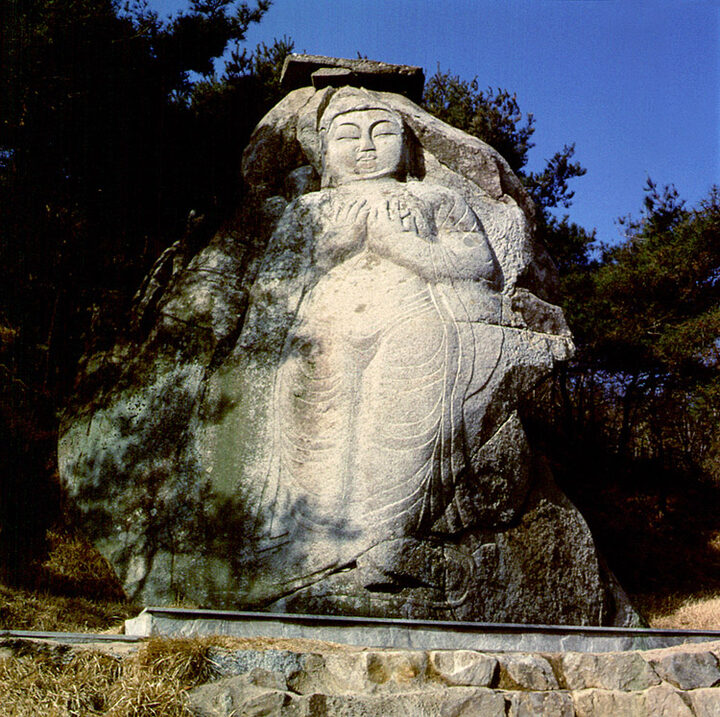 구미 황상동 마애여래입상