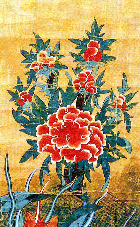 배경꽃장식(모란)