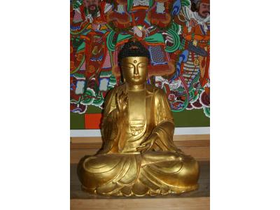 경주 왕룡사원 목조아미타여래좌상
