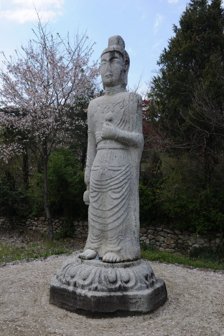 거창 상림리 석조보살입상(촬영:문화재청)