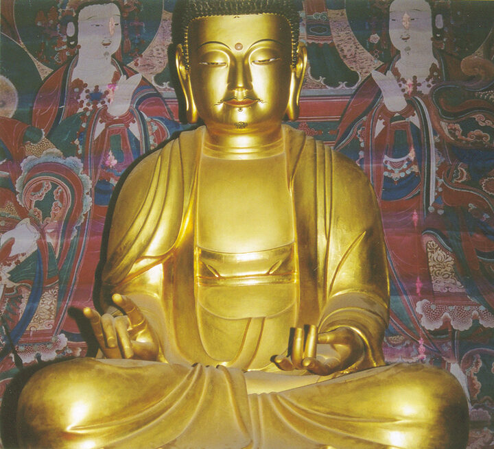 삼세불좌상(약사불)