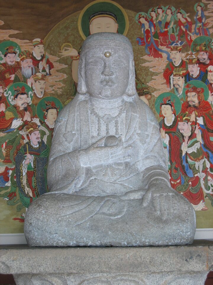 보물 고창 선운사 참당암 석조지장보살좌상