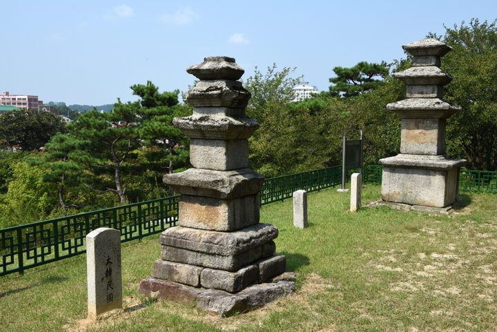 여주 창리 삼층석탑, 여주 하리 삼층석탑_배면 전경 (촬영년도 : 2015년)