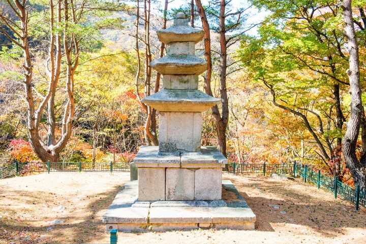 경주 무장사지 삼층석탑_정면 (촬영년도 : 2015년)