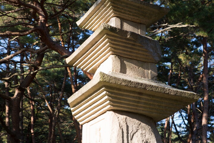경주 원원사지 동·서 삼층석탑_낙수면 (촬영년도 : 2015년)