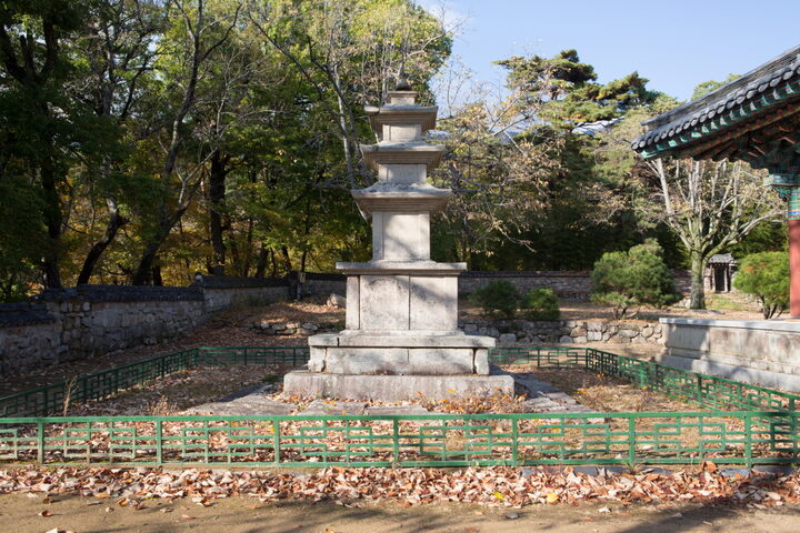 대구 동화사 금당암 동·서 삼층석탑_서 삼층석탑 (촬영년도 : 2015년)