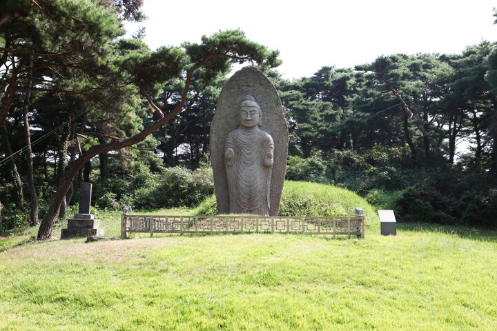 나주 철천리 석조여래입상_전경1 (촬영년도 : 2015년)