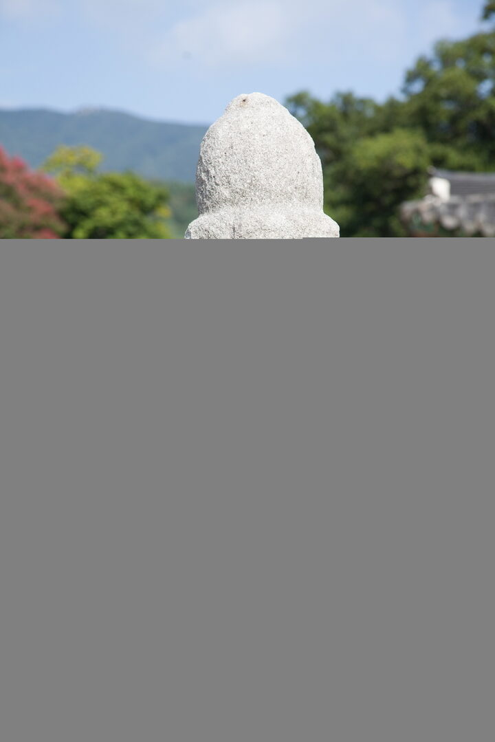 김제 금산사 육각 다층석탑_탑신부와 상륜부 (촬영년도 : 2015년)
