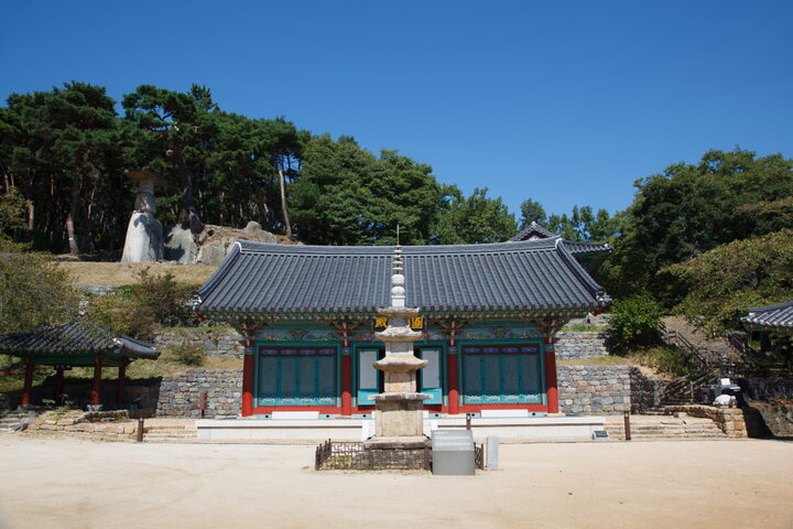 부여 대조사 석조미륵보살입상_대조사에서 바라본 전경 (촬영년도 : 2015년)