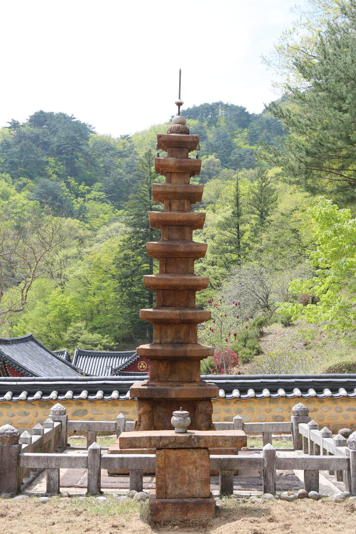 산청 대원사 다층석탑_북측면_건축_2016년(자료출처 : 국립문화재연구소)