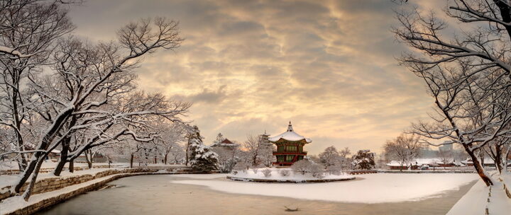 경복궁 향원정_전경(겨울)