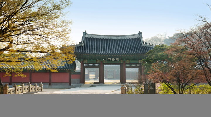 창덕궁 금천교_금천교에서 본 진선문