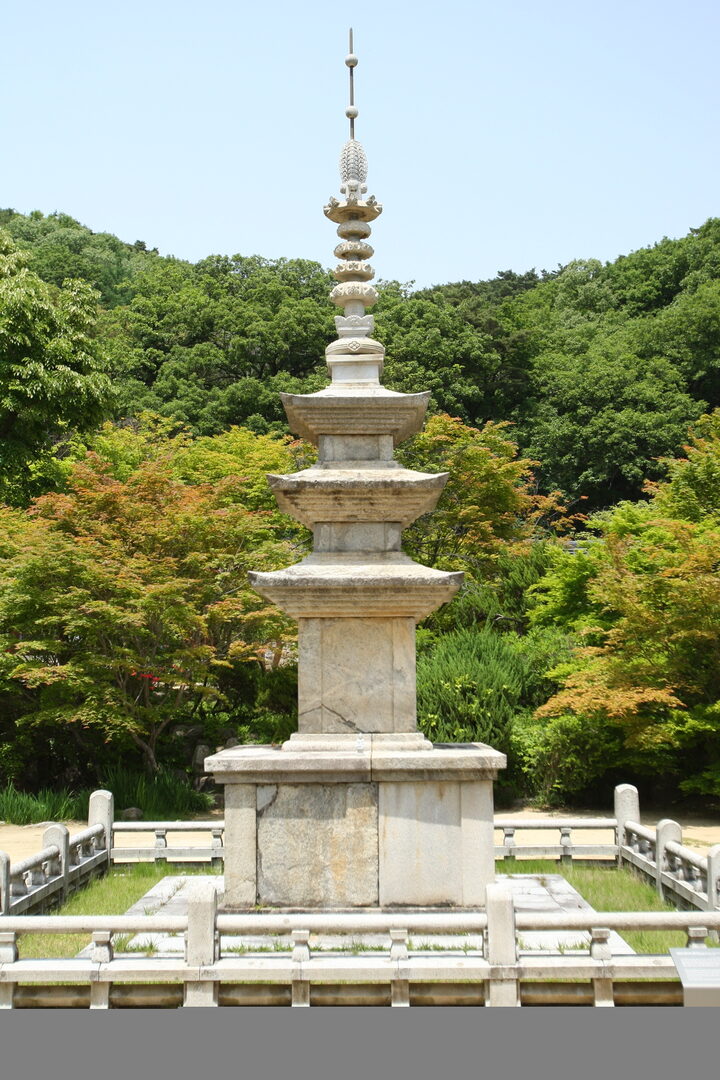 전 구미 강락사지 삼층석탑_남측면_건축_2014년(출처 : 국립문화재연구소)