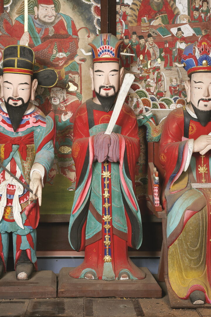 보물_강화 전등사 목조지장보살삼존상 및 시왕상 일괄_귀왕상(우)-01_문화재대관(보물-불교조각2)
