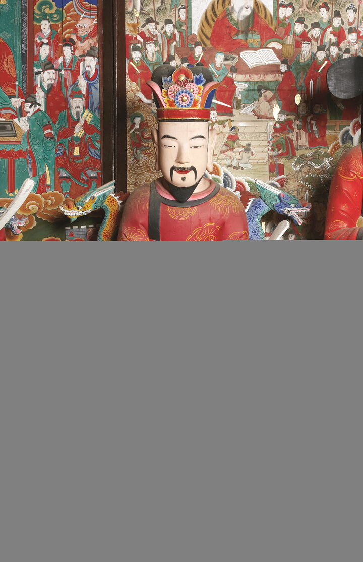 보물_강화 전등사 목조지장보살삼존상 및 시왕상 일괄_제9도시대왕반가상(좌5)-01-1_문화재대관(보물-불교조각2)