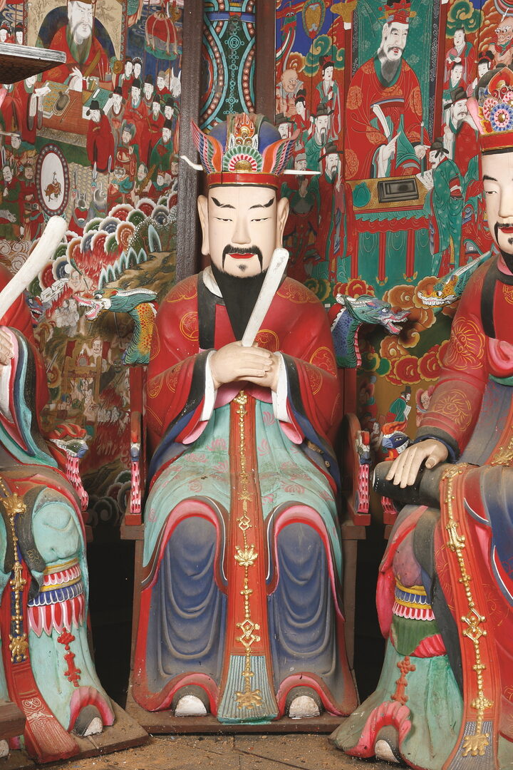보물_강화 전등사 목조지장보살삼존상 및 시왕상 일괄_제7태산대왕의좌상(좌4)-02_문화재대관(보물-불교조각2)