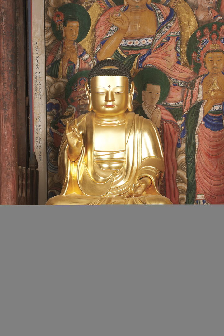 보물_강화 전등사 목조석가여래삼불좌상_우A-03_문화재대관(보물-불교조각2)