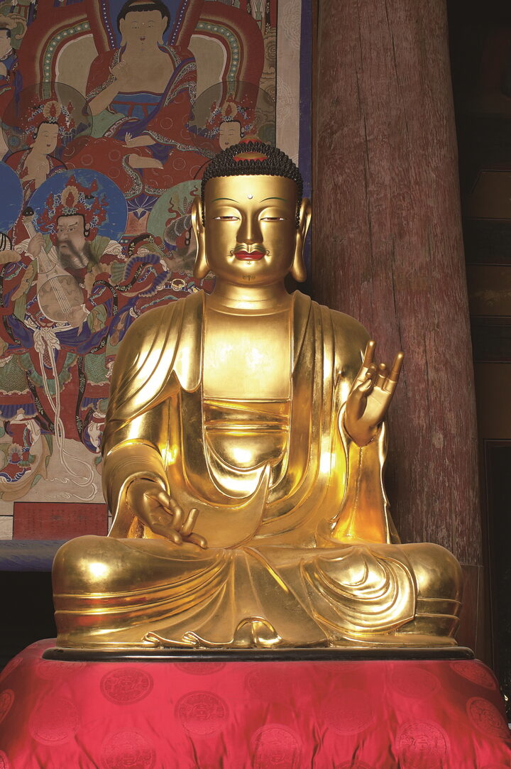 보물_예산 수덕사 목조석가여래삼불좌상 및 복장유물_약사불좌상01_문화재대관(보물-불교조각2)