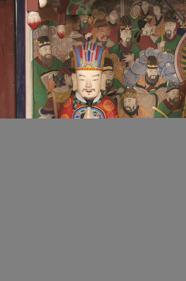 보물_서울 청룡사 석조지장보살삼존상 및 시왕상 일괄_석무독귀왕입상(우)-02_문화재대관(보물-불교조각2)