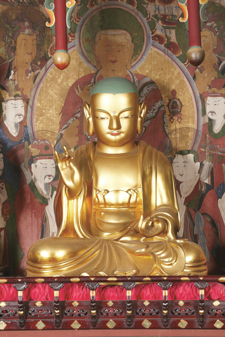 보물_서울 화계사 목조지장보살삼존상 및 시왕상 일괄_지장보살좌상(본존)_문화재대관(보물-불교조각2)