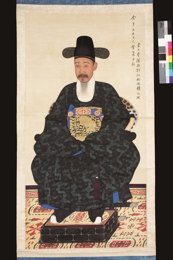 보물_이하응 초상 일괄 - 흑단령포본, 금관조복본, 와룡관학창의본, 흑건청포본, 복건심의본(100)_문화재대관(보물-회화1)