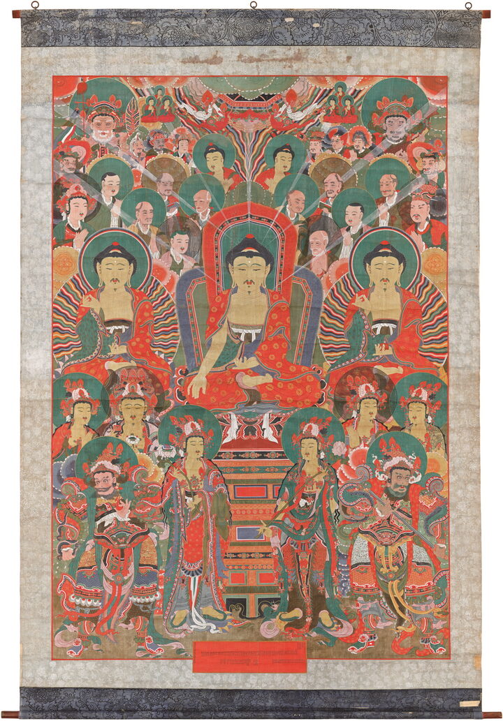 용흥사 삼불회괘불탱