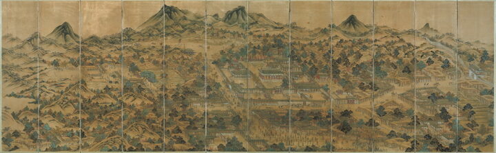 보물 경기감영도 병풍