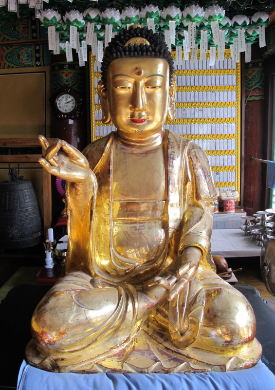 보물 강진 정수사 석가여래삼불좌상