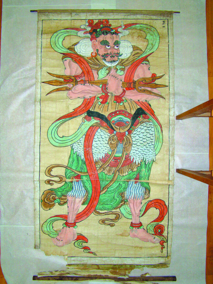 보물 서산 개심사 제석 범천도 및 팔금강 사위보살도(2012년 국보,보물 지정보고서)