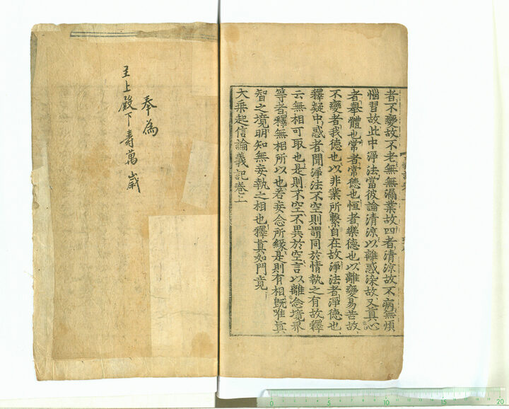 보물 대승기신론의기 권상,하(2010년 국보,보물 지정보고서)